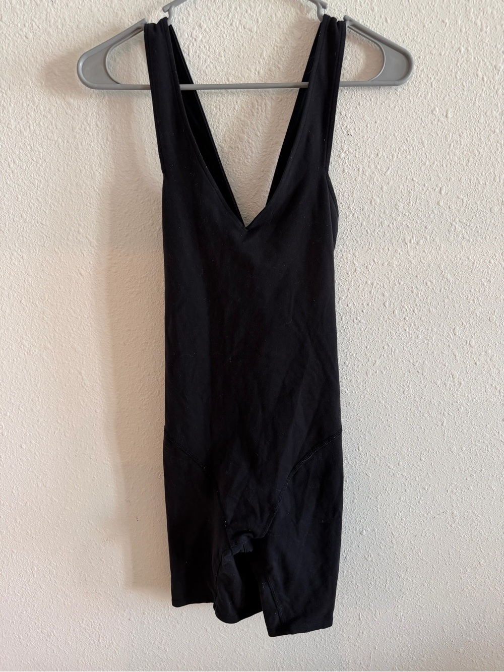 ALO Yoga Black Deep-V Shaping Bodysuit